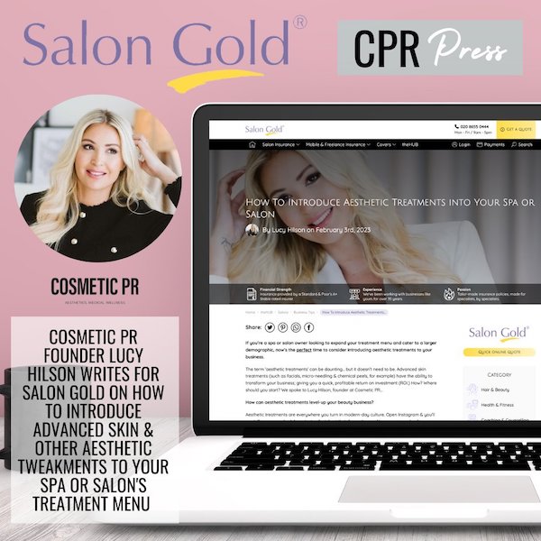 Cosmetic PR’s Lucy Hilson Features In Salon Gold